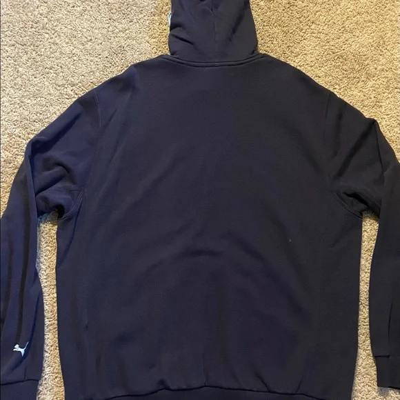Puma Unisex Navy Hoodie Blue - Picture 4 of 4